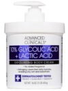Advanced Clinicals 10% Glycolic + Lactic Acid Exfoliating Cream 16oz / 454g